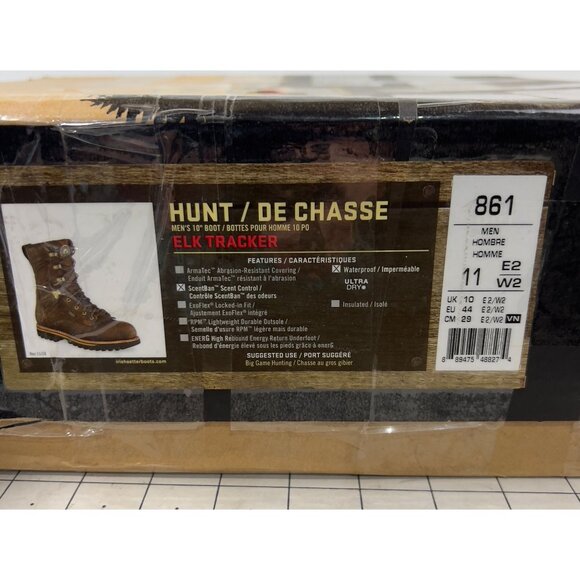 Irish Setter Men's Elk Tracker 10" Uninsulated Waterproof Hunting Boots Sz. 11 W - Picture 5 of 9